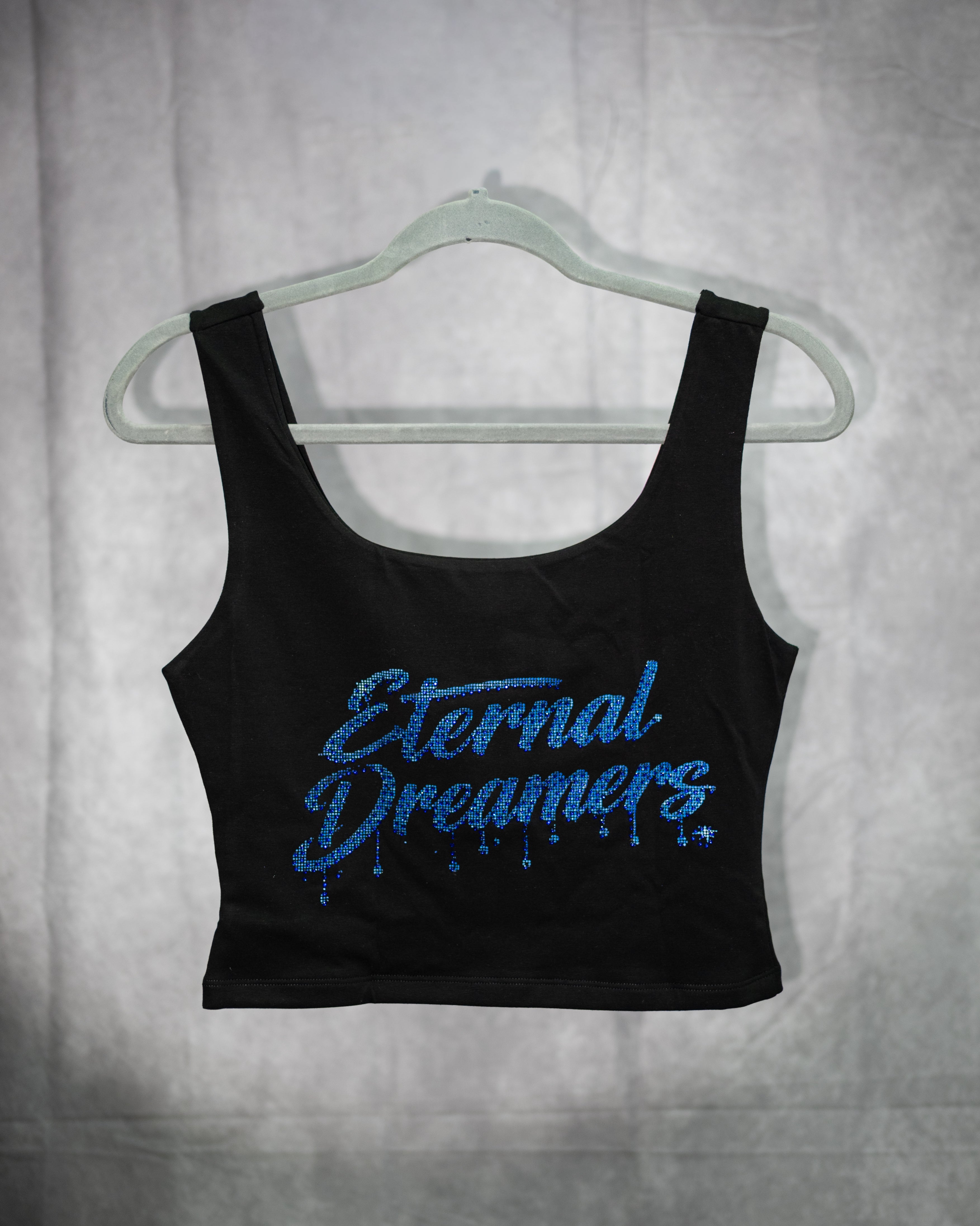 ED Rhinestone Women Crop Top