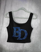 ED Rhinestone Women Crop Top