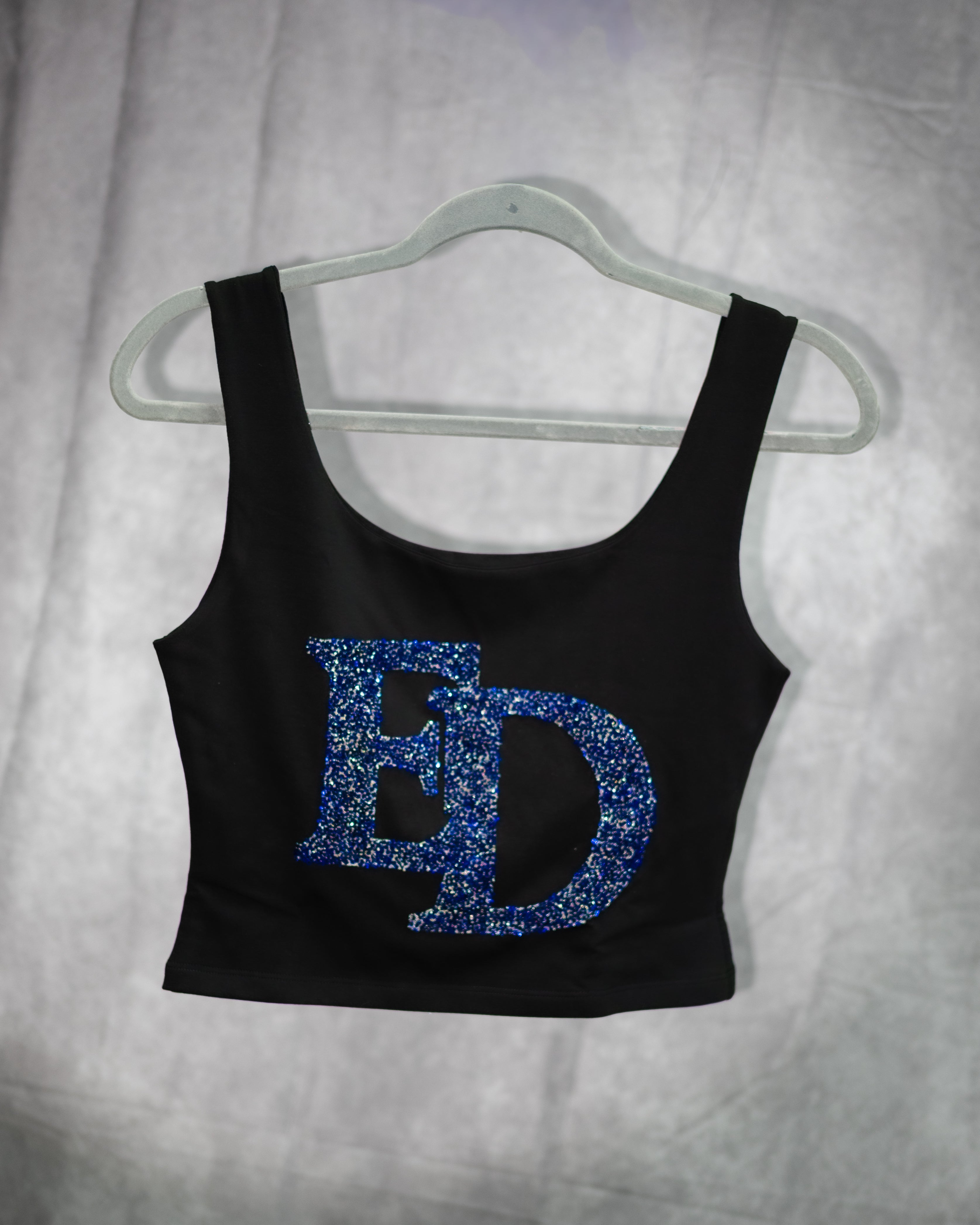 ED Rhinestone Women Crop Top