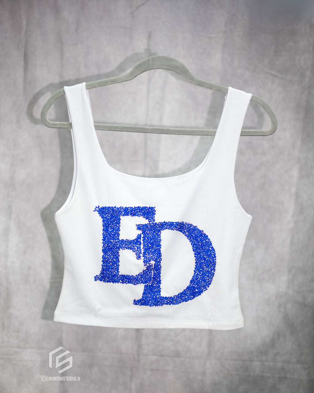 ED Rhinestone Women Crop Top