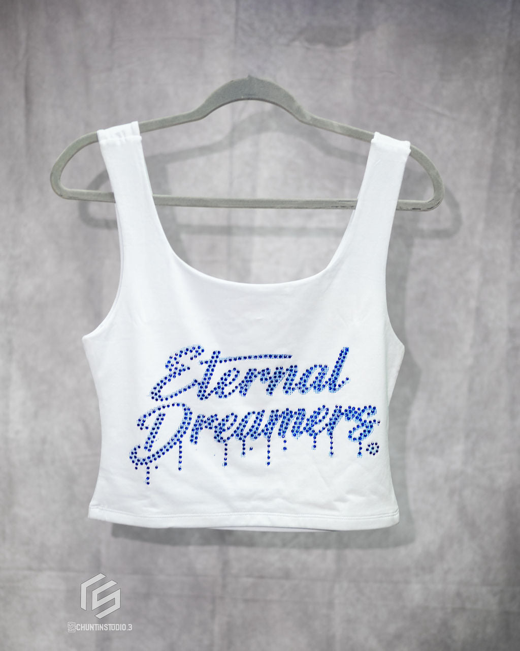 ED Rhinestone Women Crop Top
